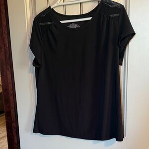 Nottibianche Black Women's Pajama Top.  Luxurious and Feminine.   Nearly New.